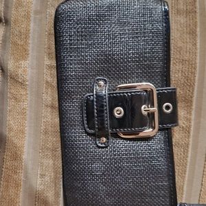 ANN Taylor blue clutch/wristlet